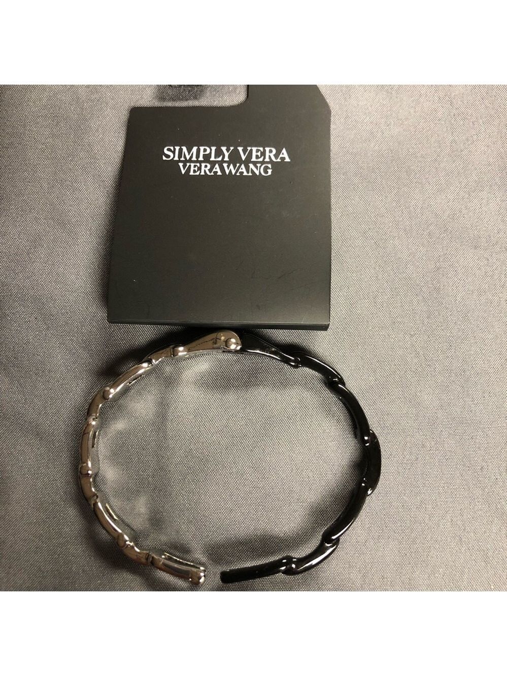 Simply Vera Vera Wang Black and Silver Bracelet